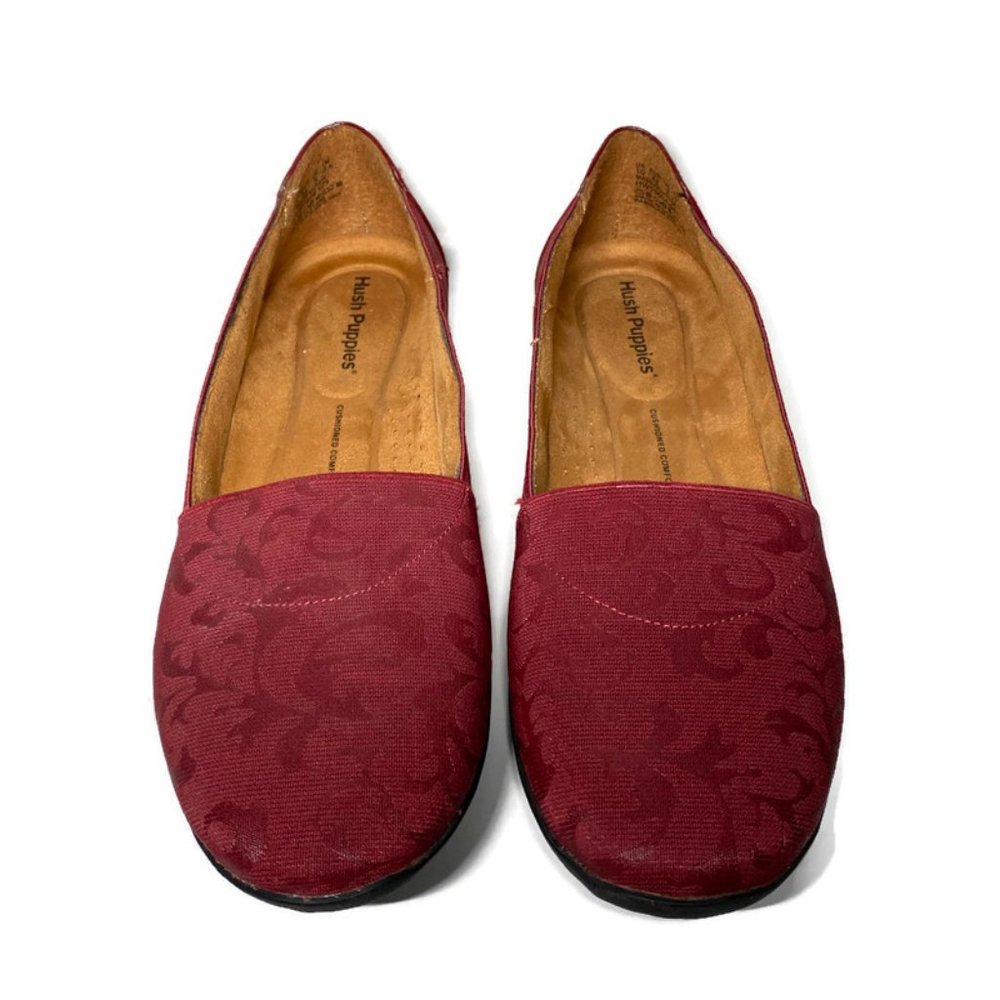 Hush Puppies Red Floral Flats